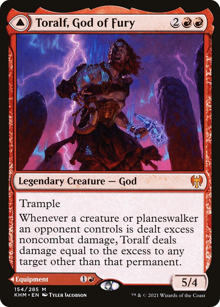 Toralf God of Fury (154) [KHM] - MTG Single