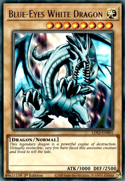 Blue-Eyes White Dragon (2001) (LDS2) - YuGiOh Single