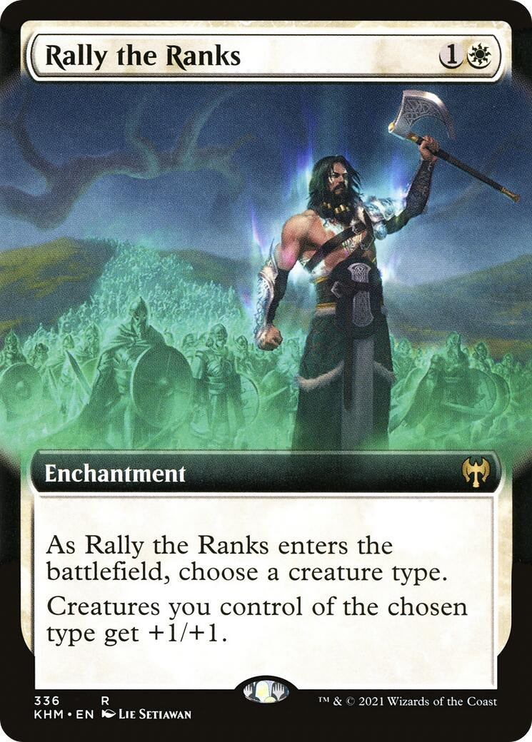 Rally the Ranks (Extended Art) (336) [KHM] - MTG Single