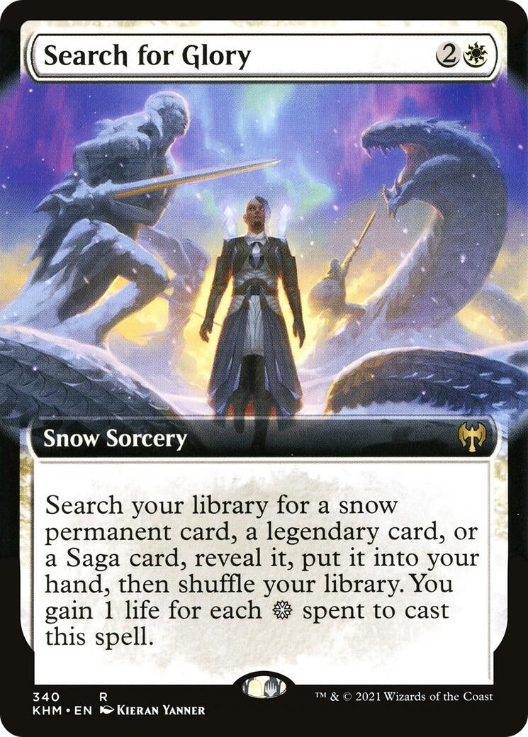 Search for Glory (Extended Art) (340) [KHM] - MTG Single