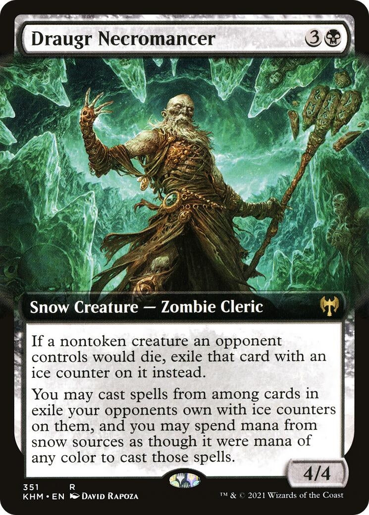 Draugr Necromancer (Extended Art) (351) [KHM] - MTG Single