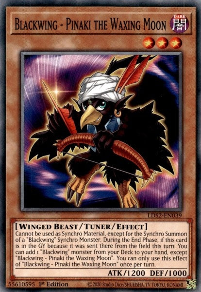 Blackwing - Pinaki the Waxing Moon (2039) (LDS2) - YuGiOh Single