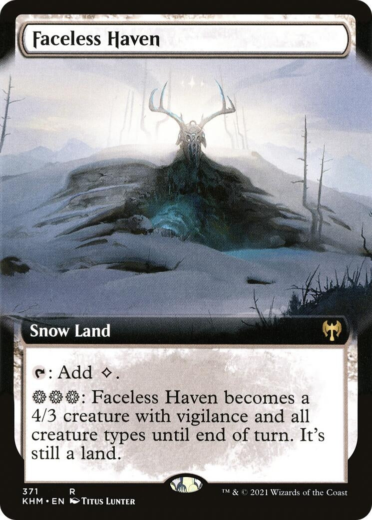 Faceless Haven (Extended Art) (371) [KHM] - MTG Single