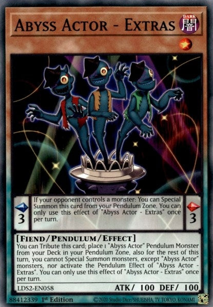 Abyss Actor - Extras (2058) (LDS2) - YuGiOh Single