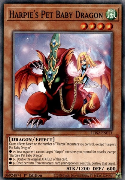Harpie’s Pet Baby Dragon (2071) (LDS2) - YuGiOh Single