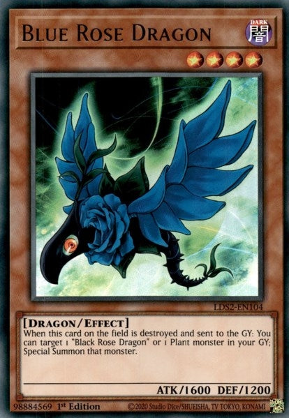 Blue Rose Dragon (2104) (LDS2) - YuGiOh Single