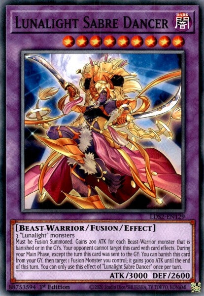 Lunalight Sabre Dancer (2129) (LDS2) - YuGiOh Single