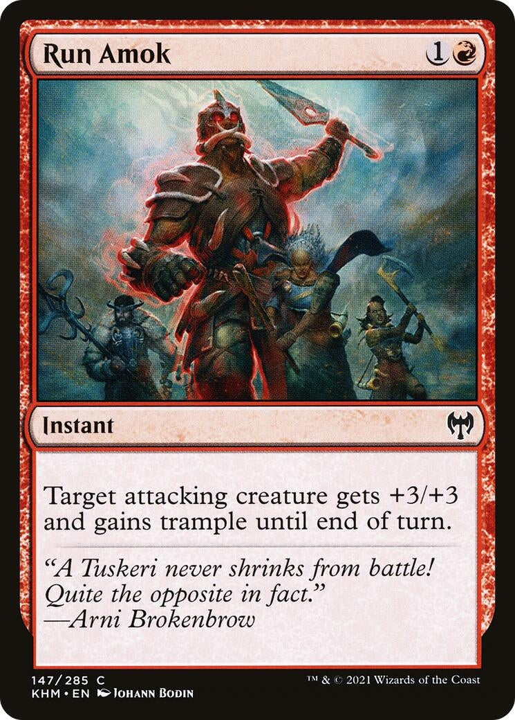 Run Amok (147) [KHM] - MTG Single
