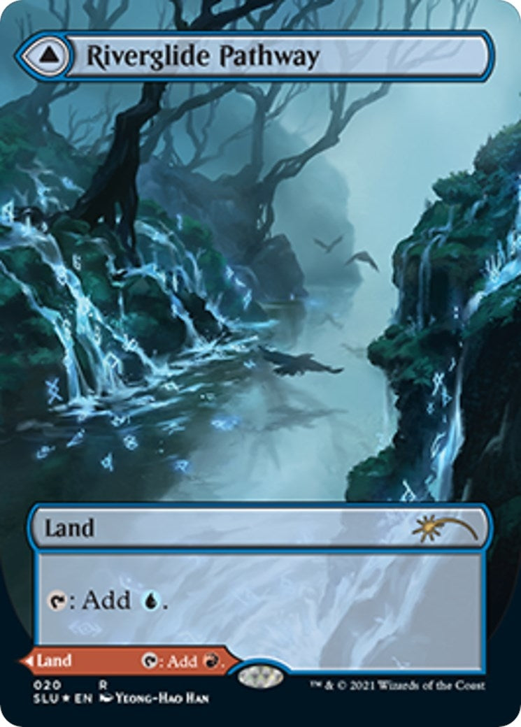 Riverglide Pathway (Borderless) (20) [SLU] - MTG Single