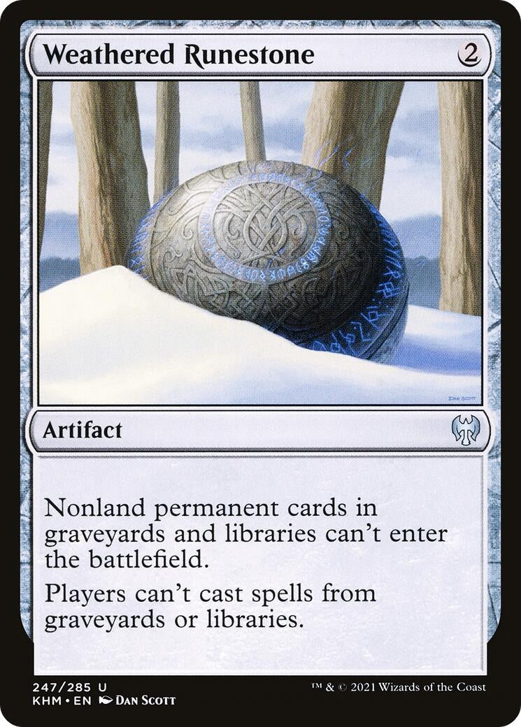 Weathered Runestone (247) [KHM] - MTG Single