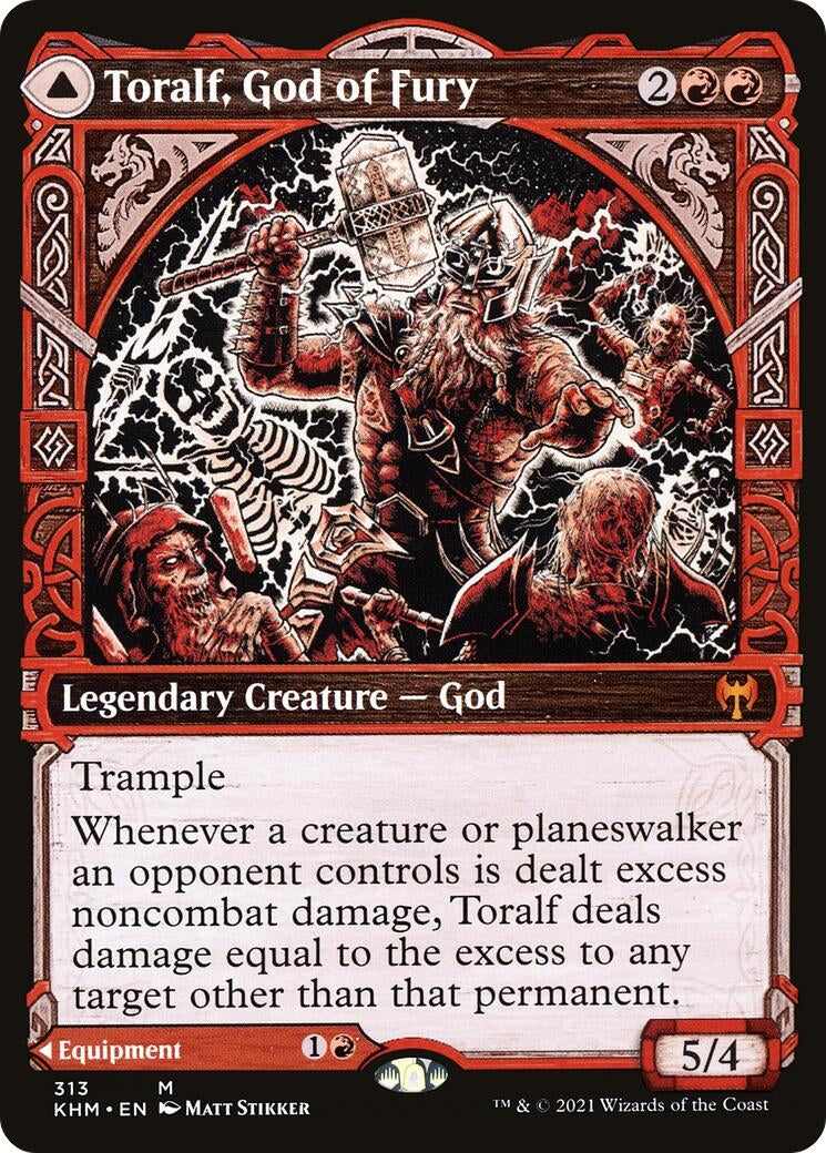 Toralf God of Fury (Showcase) (313) [KHM] - MTG Single
