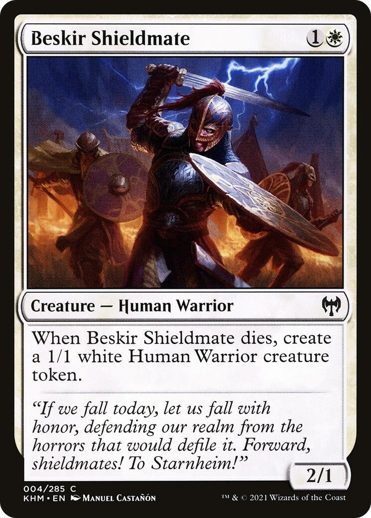 Beskir Shieldmate (4) [KHM] - MTG Single