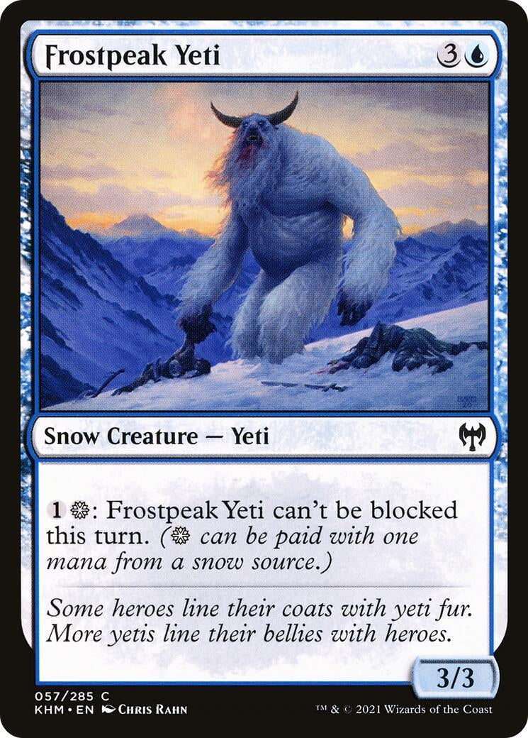 Frostpeak Yeti (57) [KHM] - MTG Single