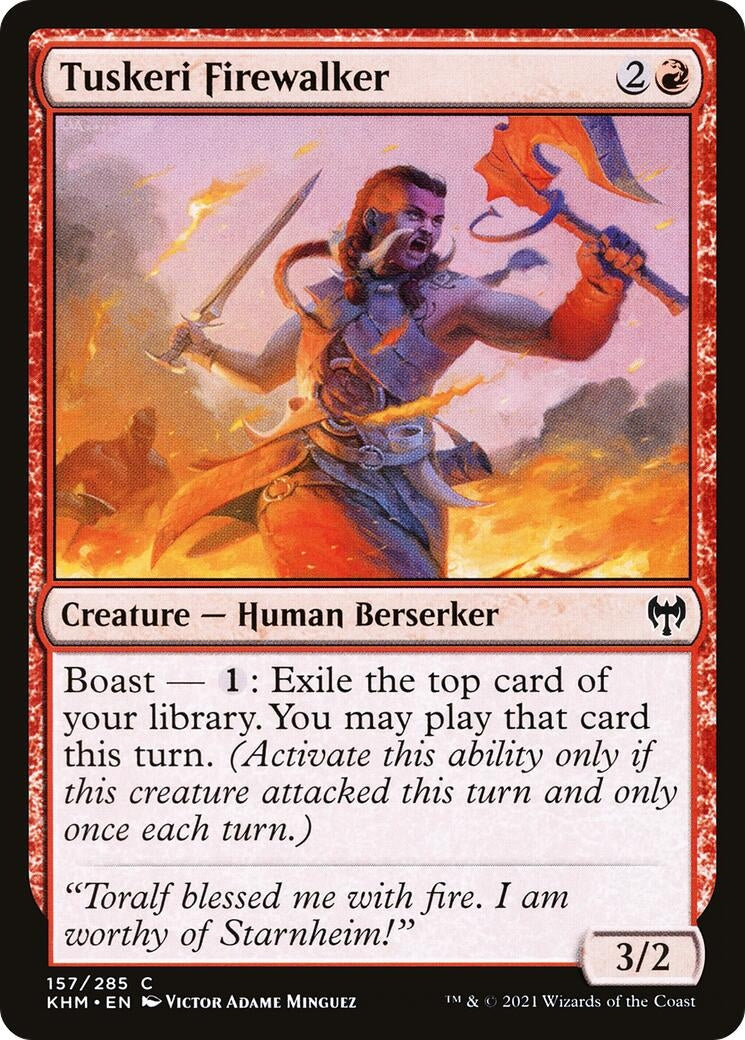 Tuskeri Firewalker (157) [KHM] - MTG Single