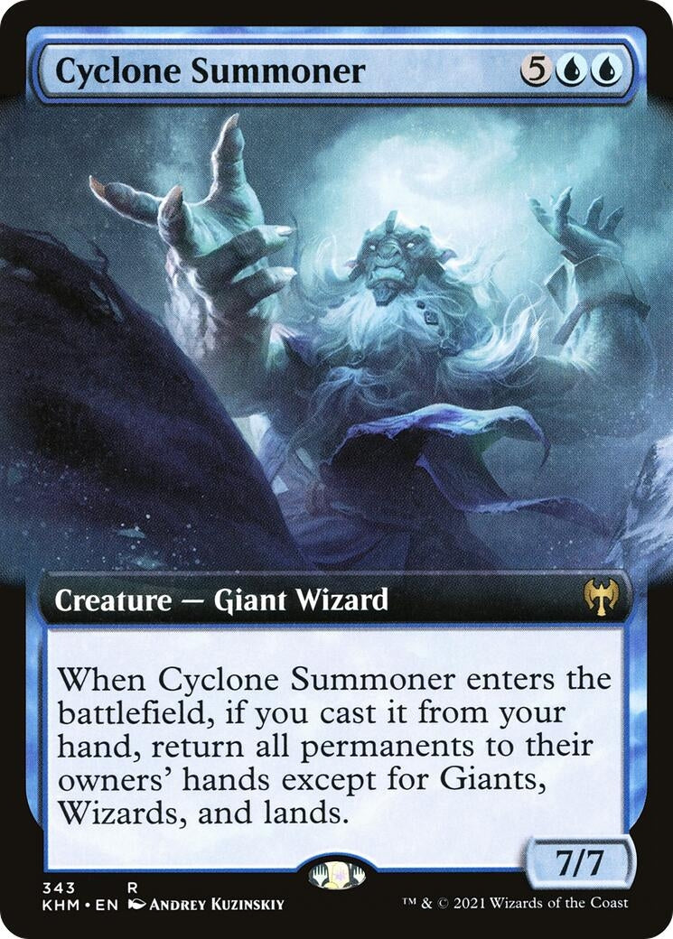 Cyclone Summoner (Extended Art) (343) [KHM] - MTG Single
