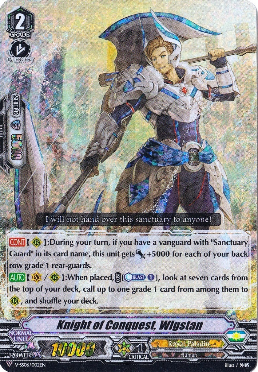Knight of Conquest Wigstan (RRR Foil) (6002) [V-SS06] - Cardfight Vanguard Single