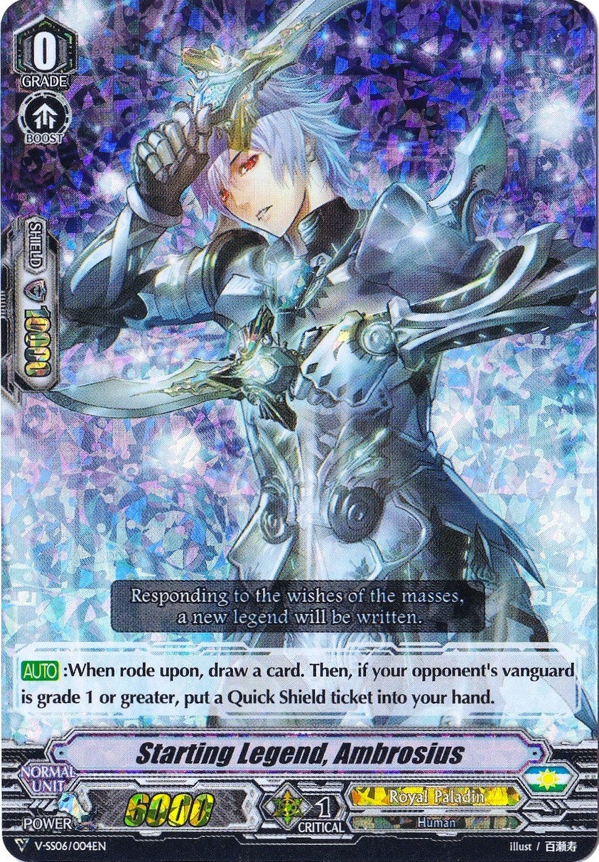 Starting Legend Ambrosius (RRR Foil) (6004) [V-SS06] - Cardfight Vanguard Single