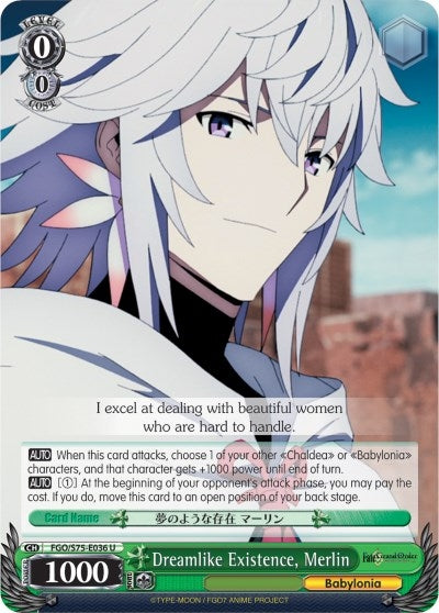 Dreamlike Existence Merlin (75036) [FGO/S75] - Weiss Schwarz Single