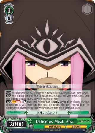 Delicious Meal Ana (75042) [FGO/S75] - Weiss Schwarz Single