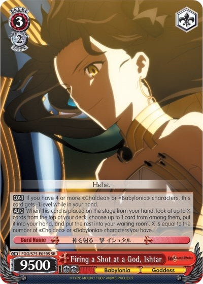 Firing a Shot at a God Ishtar (SR) (75059) [FGO/S75] - Weiss Schwarz Single