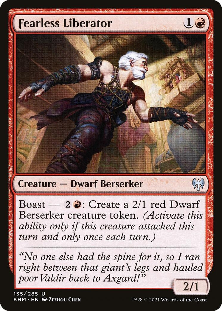 Fearless Liberator (135) [KHM] - MTG Single