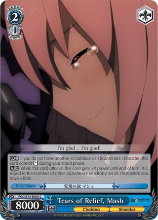 Tears of Relief Mash (75095) [FGO/S75] - Weiss Schwarz Single