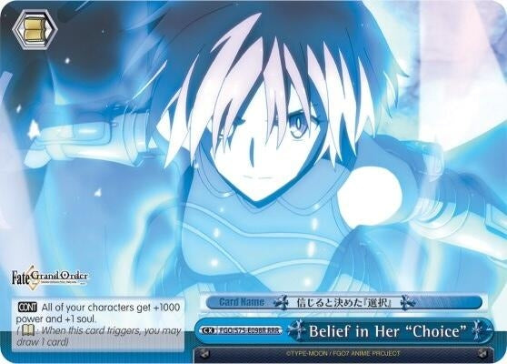 Belief in Her ’Choice’ (RRR) (75098) [FGO/S75] - Weiss Schwarz Single