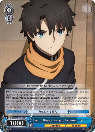 Time to Display Strength Fujimaru (7511) [FGO/S75] - Weiss Schwarz Single