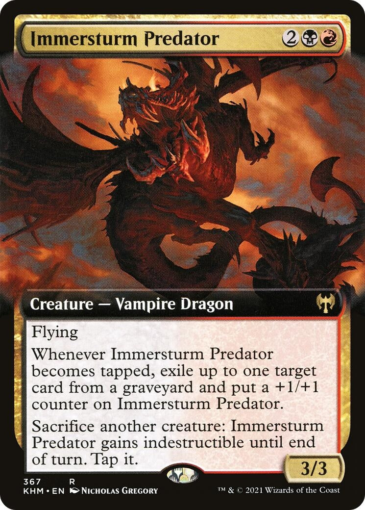 Immersturm Predator (Extended Art) (367) [KHM] - MTG Single