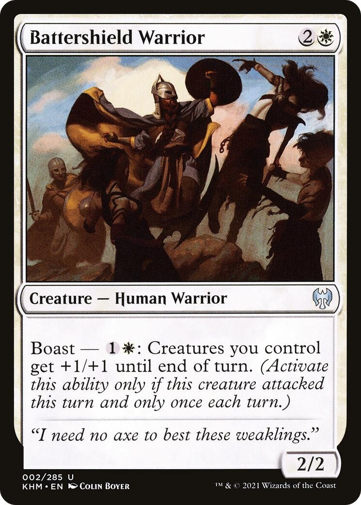 Battershield Warrior (2) [KHM] - MTG Single