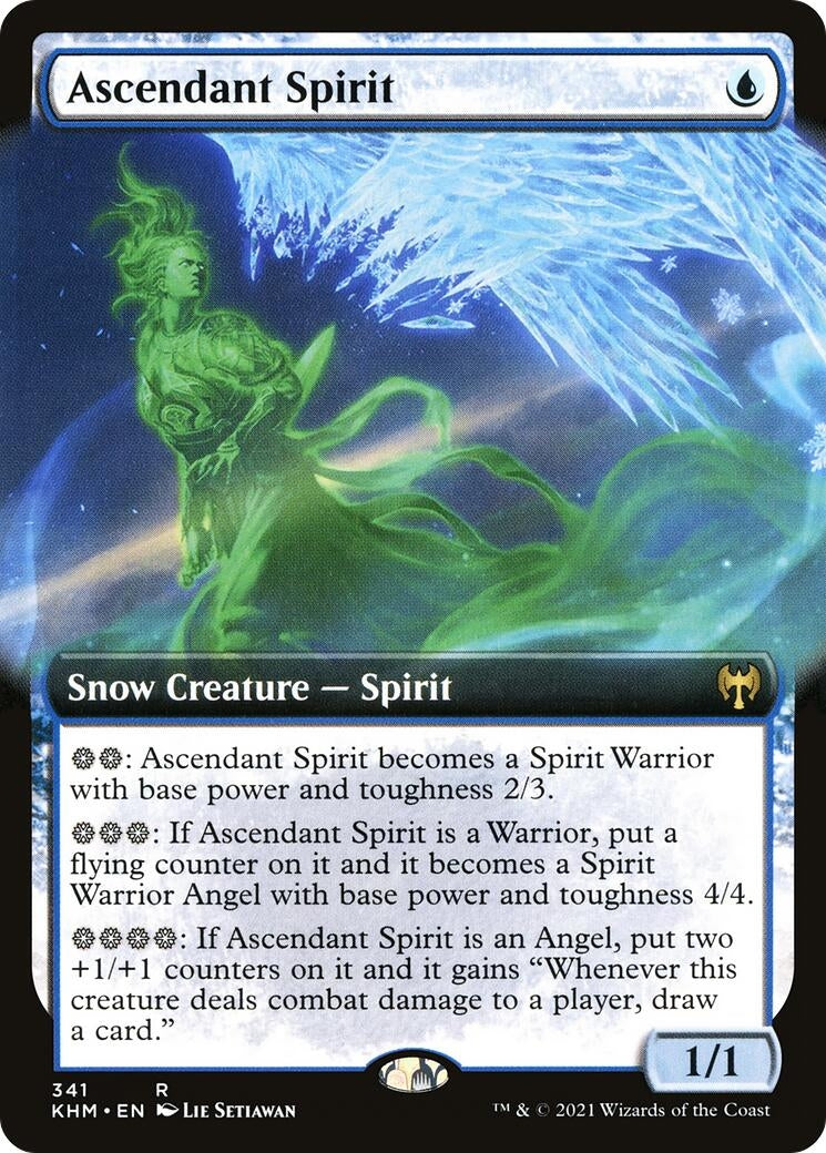 Ascendant Spirit (Extended Art) (341) [KHM] - MTG Single