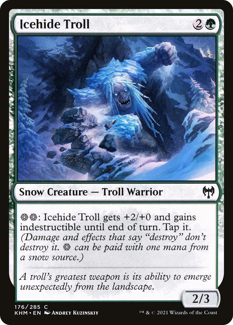 Icehide Troll (176) [KHM] - MTG Single