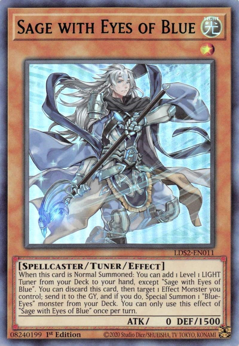 Sage with Eyes of Blue (Green) (2011) (LDS2) - YuGiOh Single