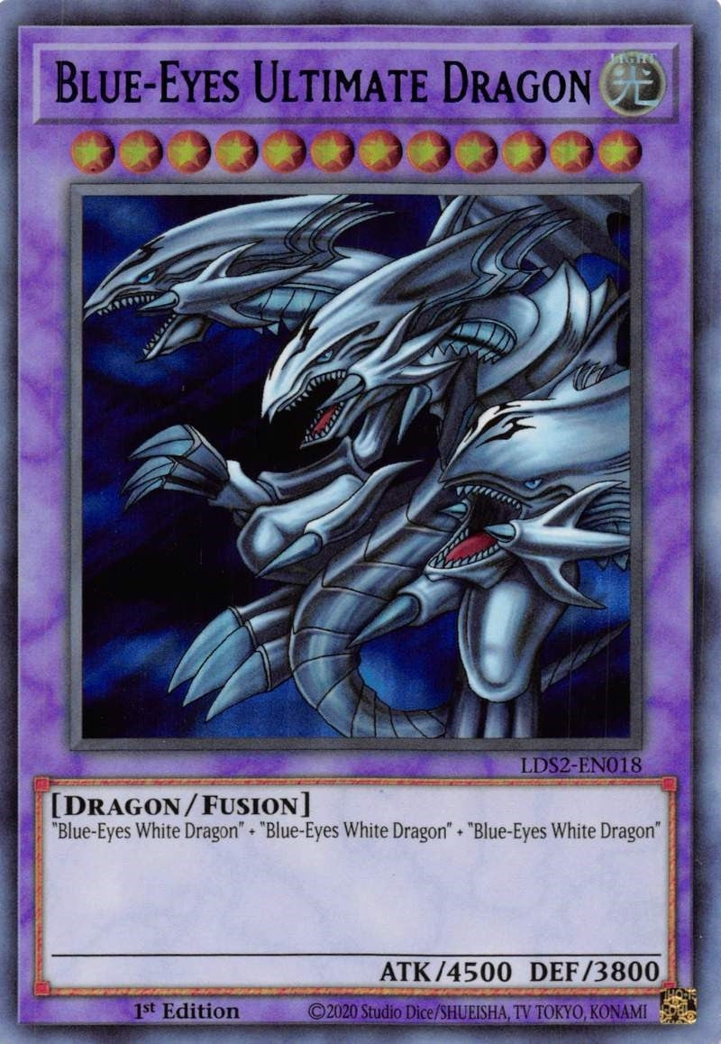 Blue-Eyes Ultimate Dragon (Blue) (2018) (LDS2) - YuGiOh Single