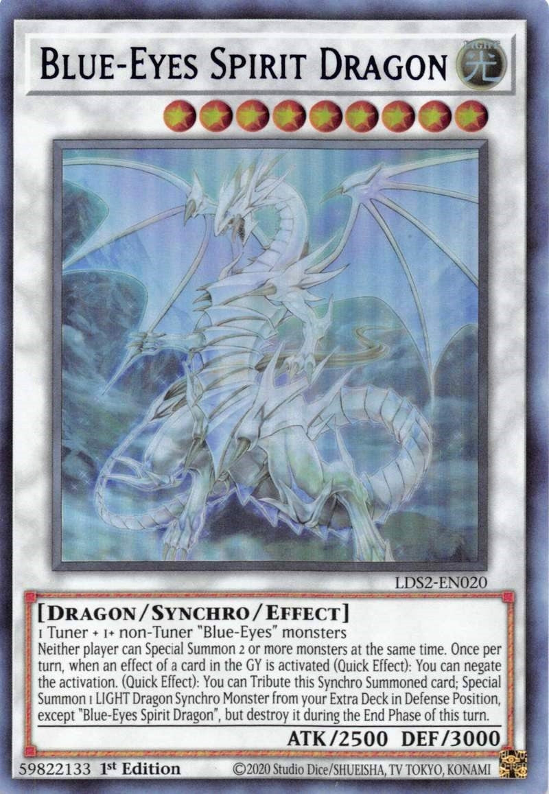Blue-Eyes Spirit Dragon (Purple) (2020) (LDS2) - YuGiOh Single