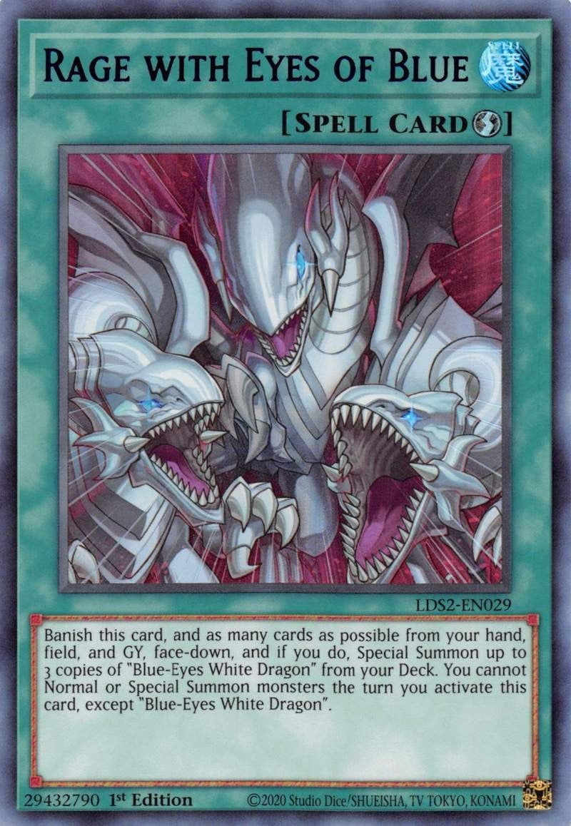 Rage with Eyes of Blue (Blue) (2029) (LDS2) - YuGiOh Single
