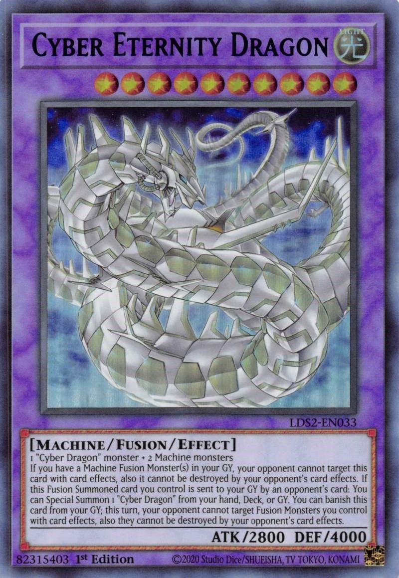 Cyber Eternity Dragon (Purple) (2033) (LDS2) - YuGiOh Single
