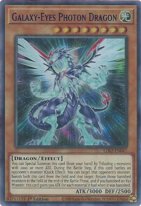 Galaxy-Eyes Photon Dragon (Blue) (2047) (LDS2) - YuGiOh Single