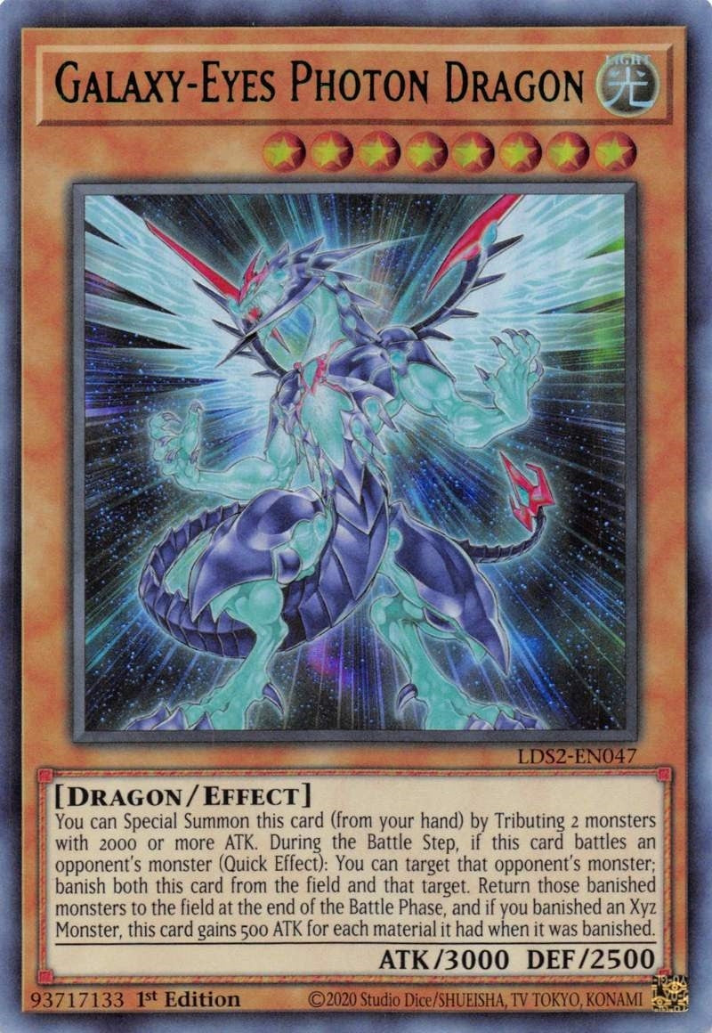 Galaxy-Eyes Photon Dragon (Green) (2047) (LDS2) - YuGiOh Single