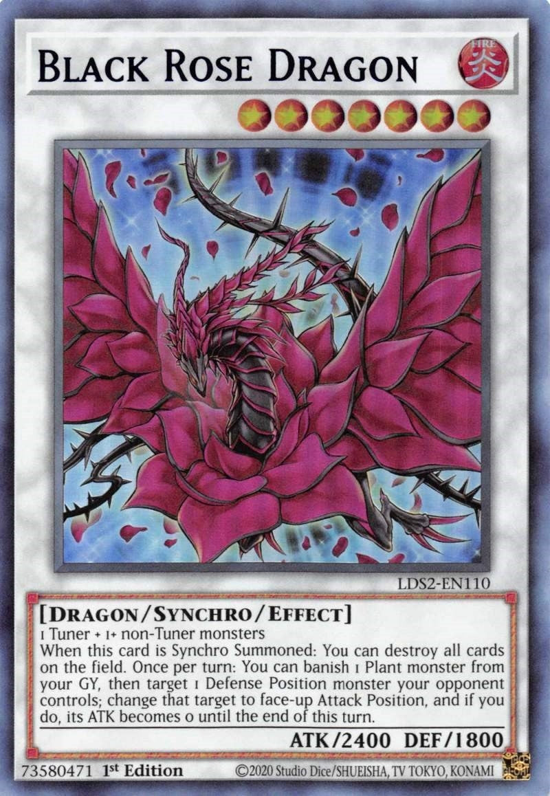 Black Rose Dragon (Blue) (2110) (LDS2) - YuGiOh Single