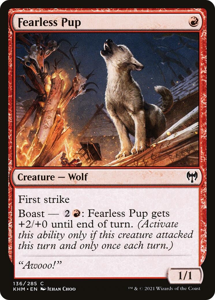 Fearless Pup (136) [KHM] - MTG Single