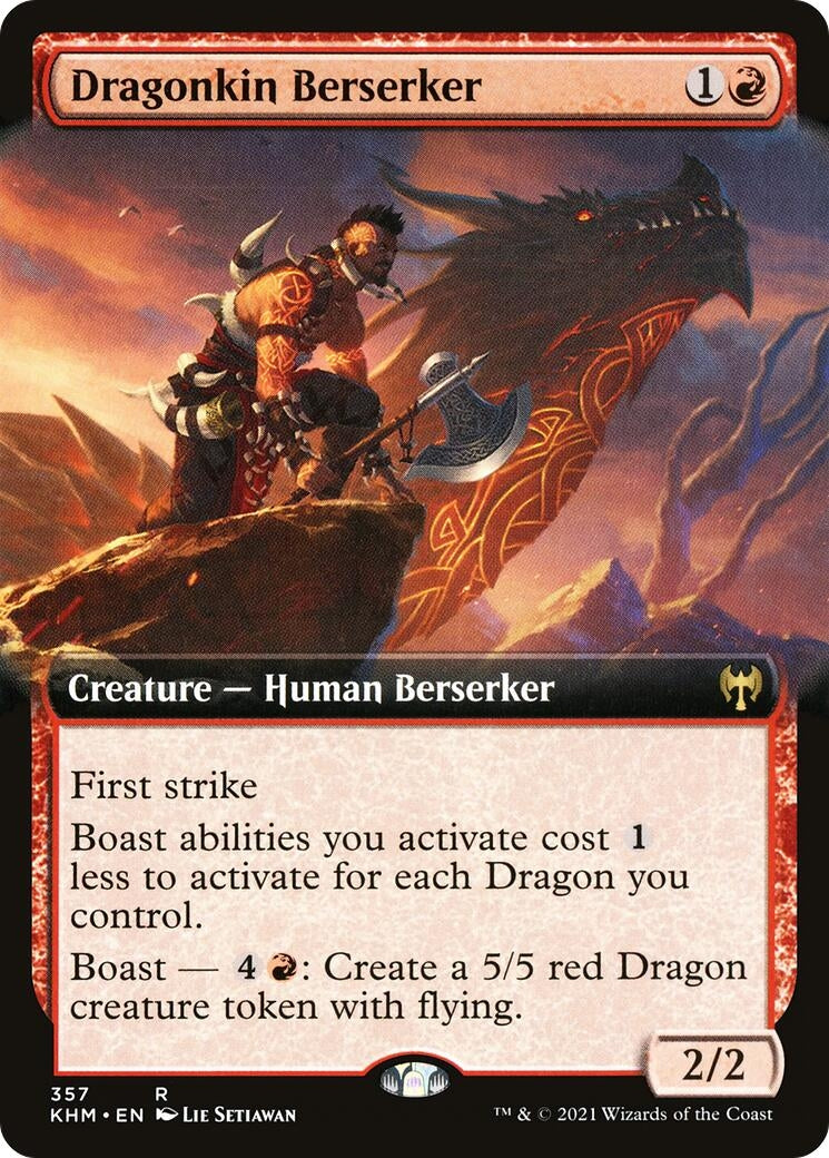 Dragonkin Berserker (Extended Art) (357) [KHM] - MTG Single