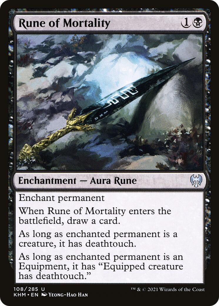 Rune of Mortality (108) [KHM] - MTG Single