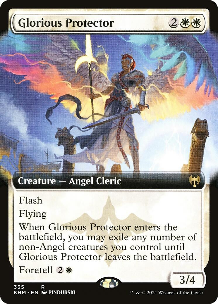 Glorious Protector (Extended Art) (335) [KHM] - MTG Single