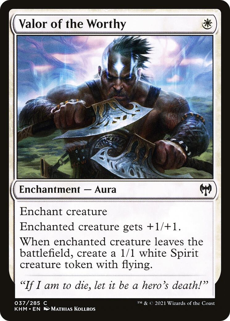 Valor of the Worthy (37) [KHM] - MTG Single