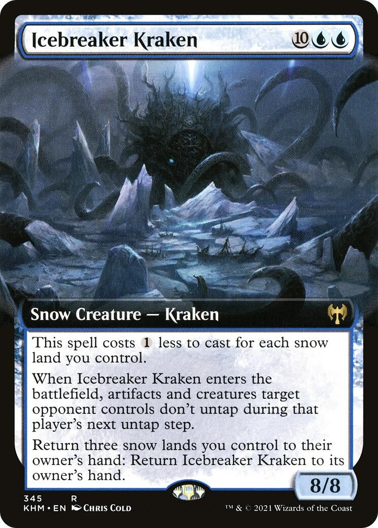 Icebreaker Kraken (Extended Art) (345) [KHM] - MTG Single
