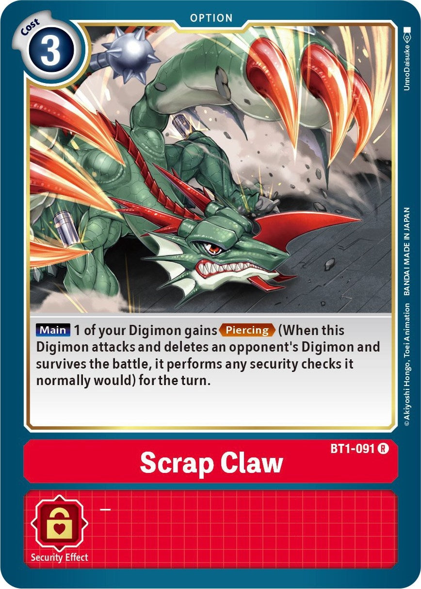 Scrap Claw (1091) [BT01-03] - Digimon Card Game Single