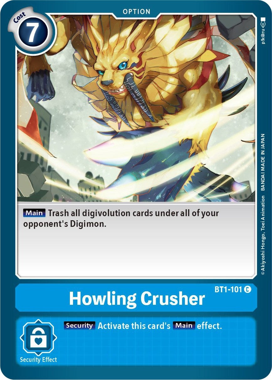 Howling Crusher (1101) [BT01-03] - Digimon Card Game Single