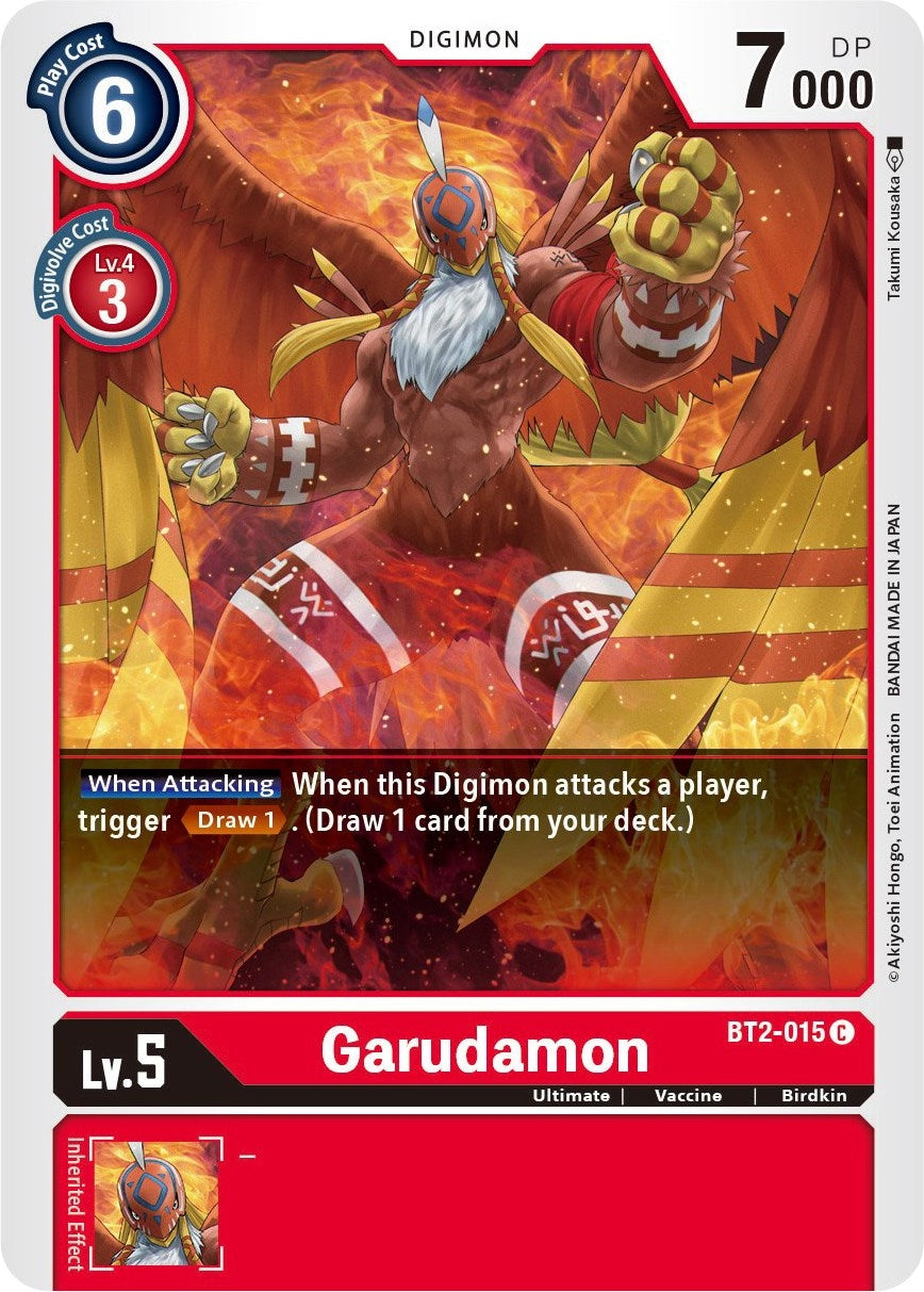 Garudamon - BT2-015 (2015) [BT01-03] - Digimon Card Game Single