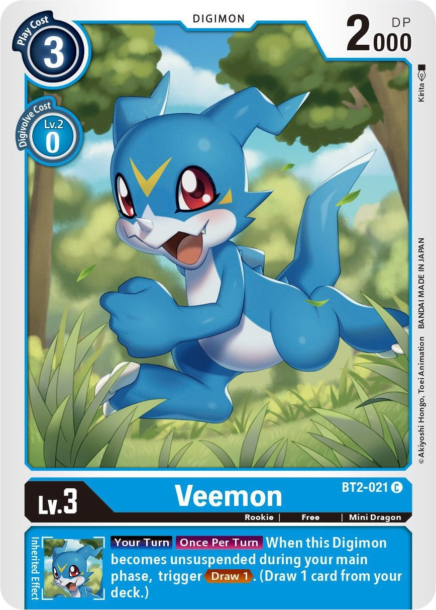 Veemon - BT2-021 (2021) [BT01-03] - Digimon Card Game Single